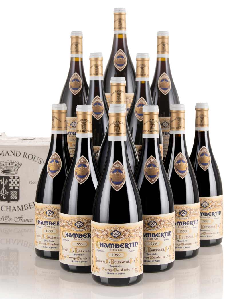 Lot 340: 12 Bottles 1999 A. Rousseau Chambertin in OCB