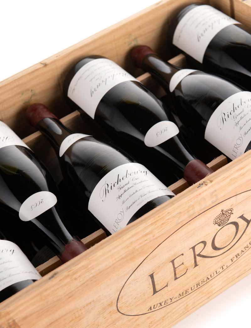 Lot 1723: 12 Bottles 2005 Domaine Leroy Richebourg in OWC